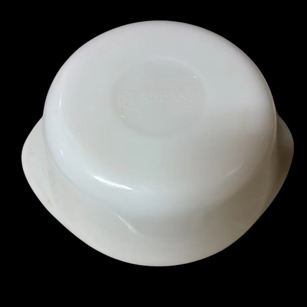Glasbake milk glass